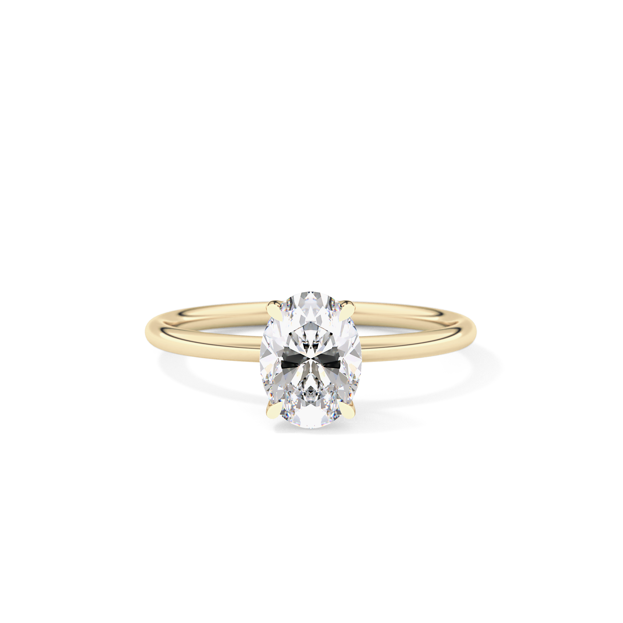 Oval Solitaire Lab Grown Diamond Engagement Ring