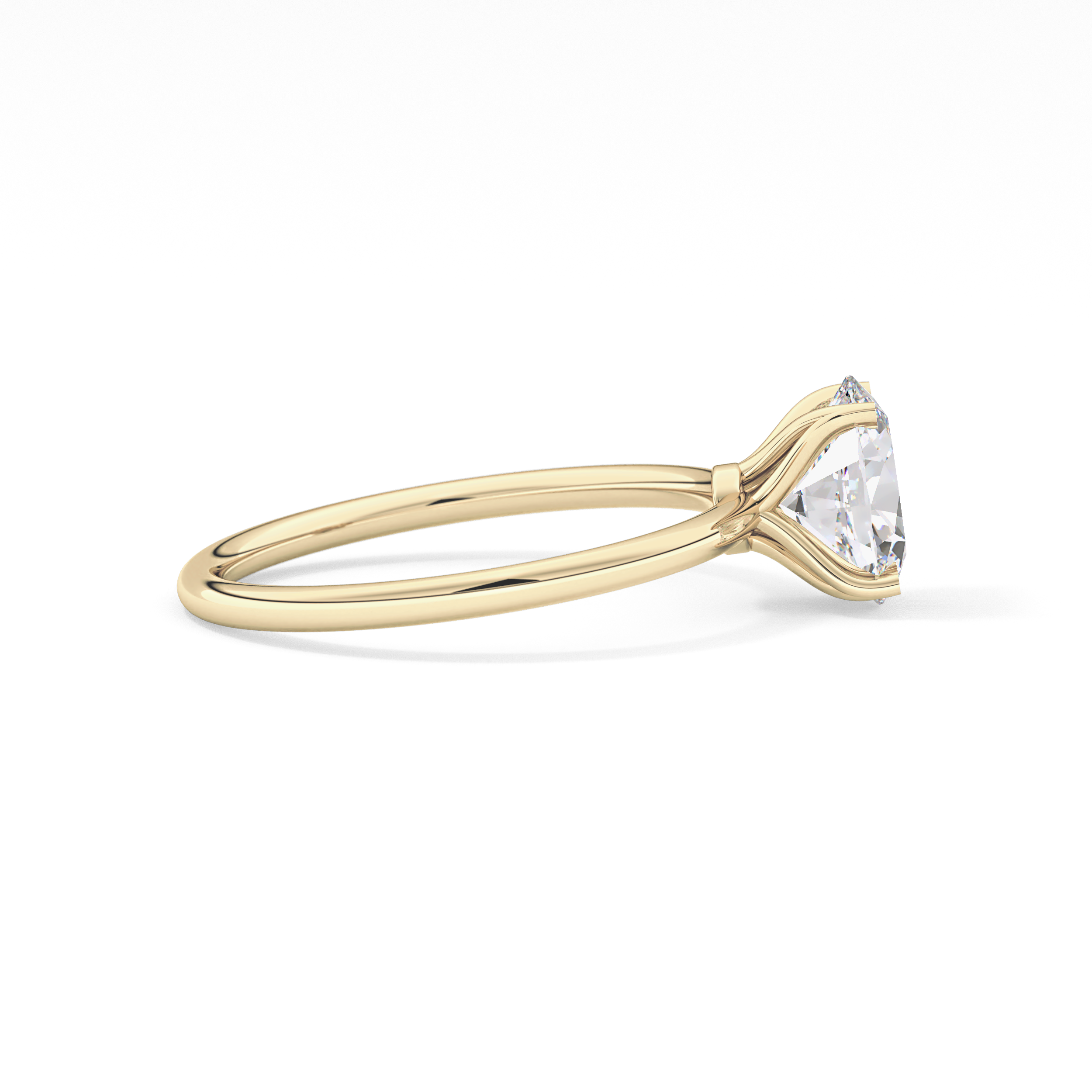 Oval Solitaire Lab Grown Diamond Engagement Ring