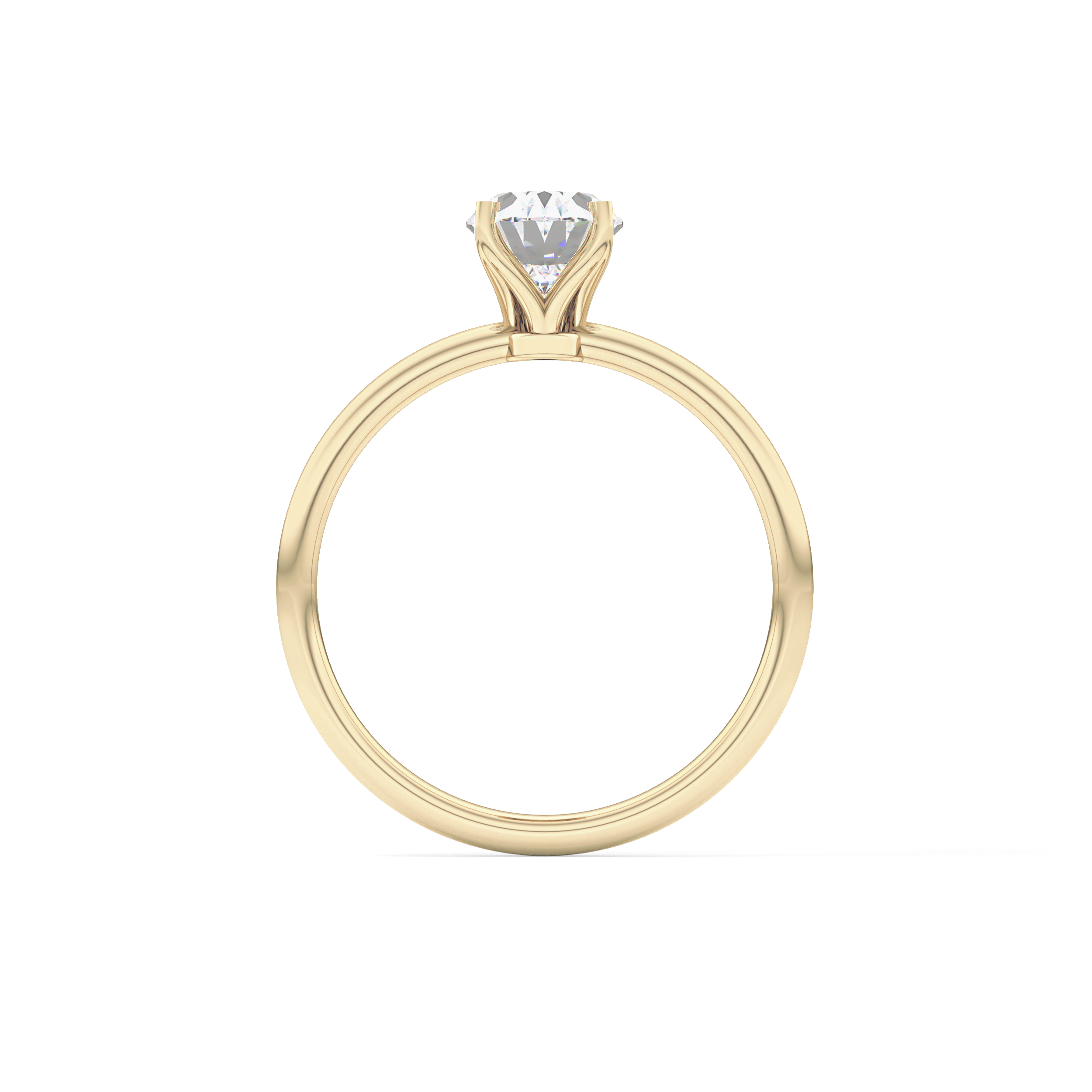 Oval Solitaire Lab Grown Diamond Engagement Ring