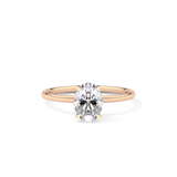 Oval Solitaire Lab Grown Diamond Engagement Ring