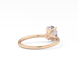 Oval Solitaire Lab Grown Diamond Engagement Ring