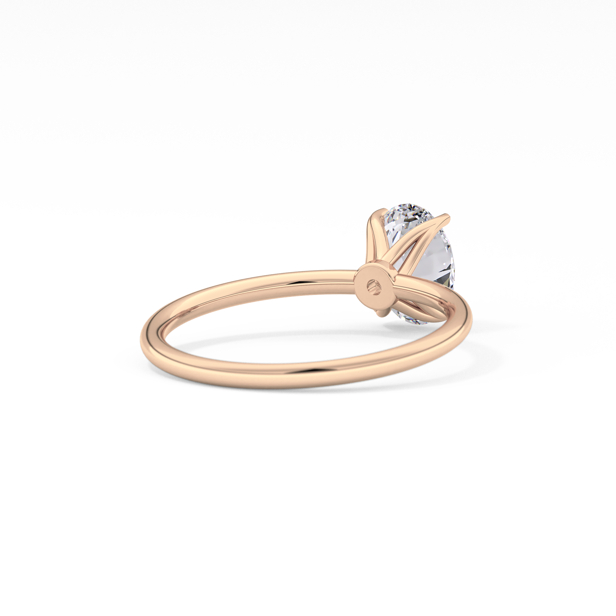 Oval Solitaire Lab Grown Diamond Engagement Ring