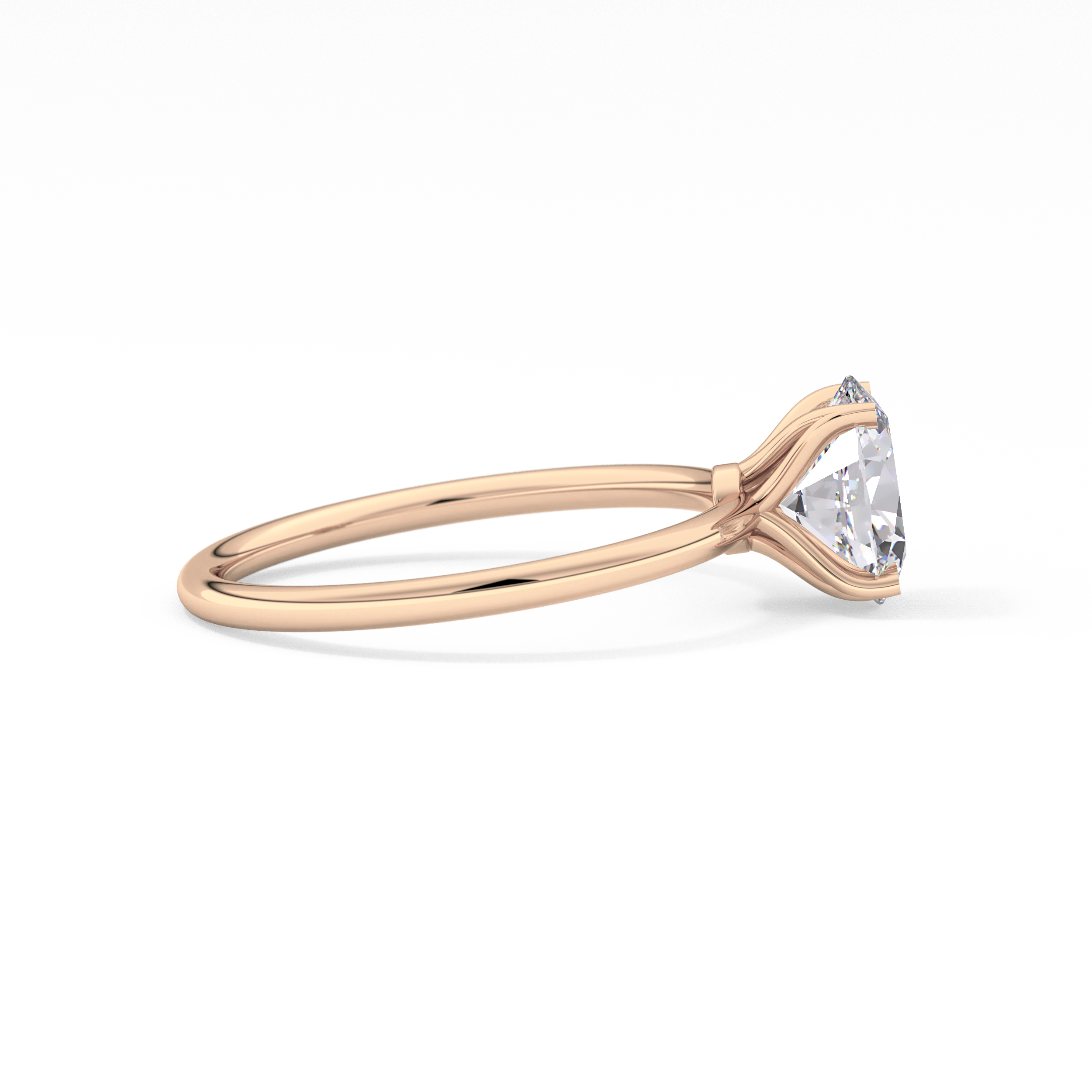 Oval Solitaire Lab Grown Diamond Engagement Ring