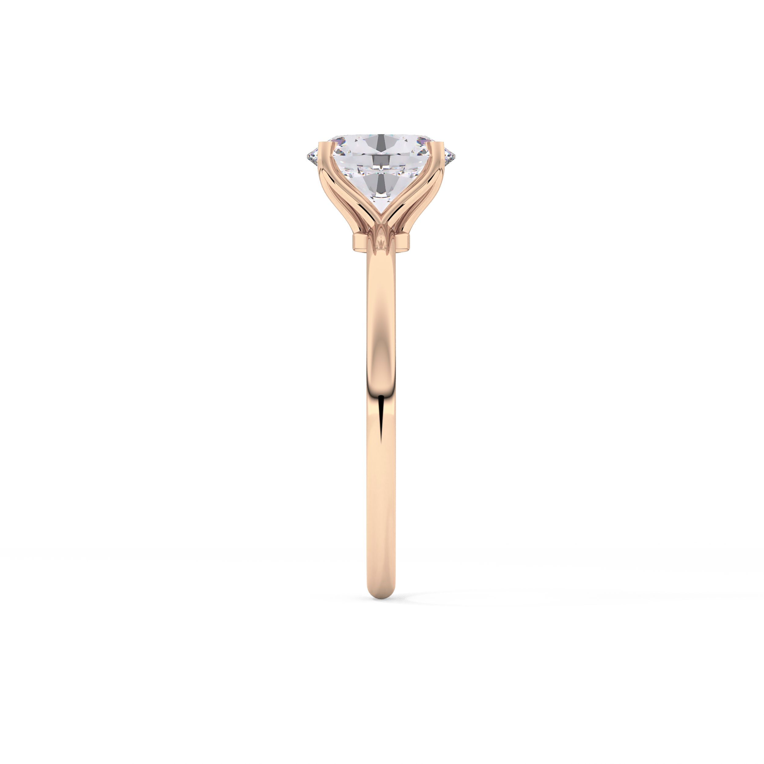Oval Solitaire Lab Grown Diamond Engagement Ring