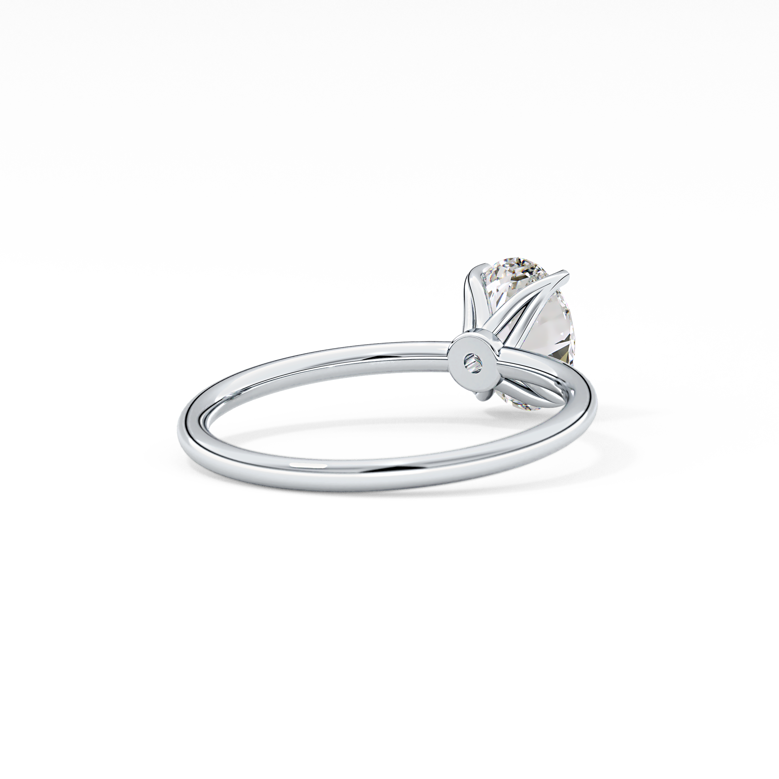 Oval Solitaire Lab Grown Diamond Engagement Ring