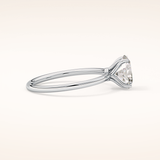 1.09 CT Oval Shaped Solitaire Moissanite Engagement Ring