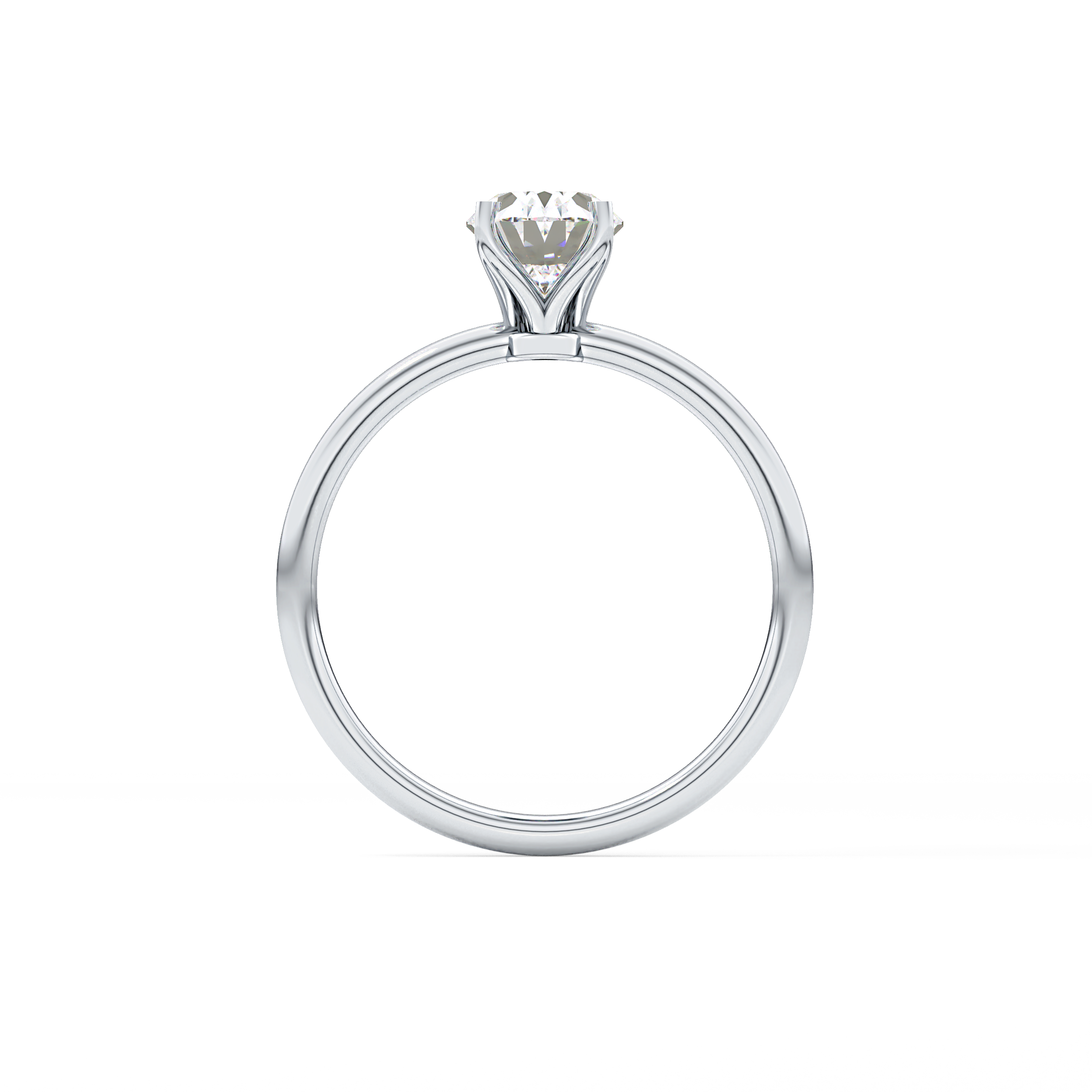 Oval Solitaire Lab Grown Diamond Engagement Ring