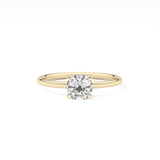 Cushion Solitaire Lab Grown Diamond Engagement Ring