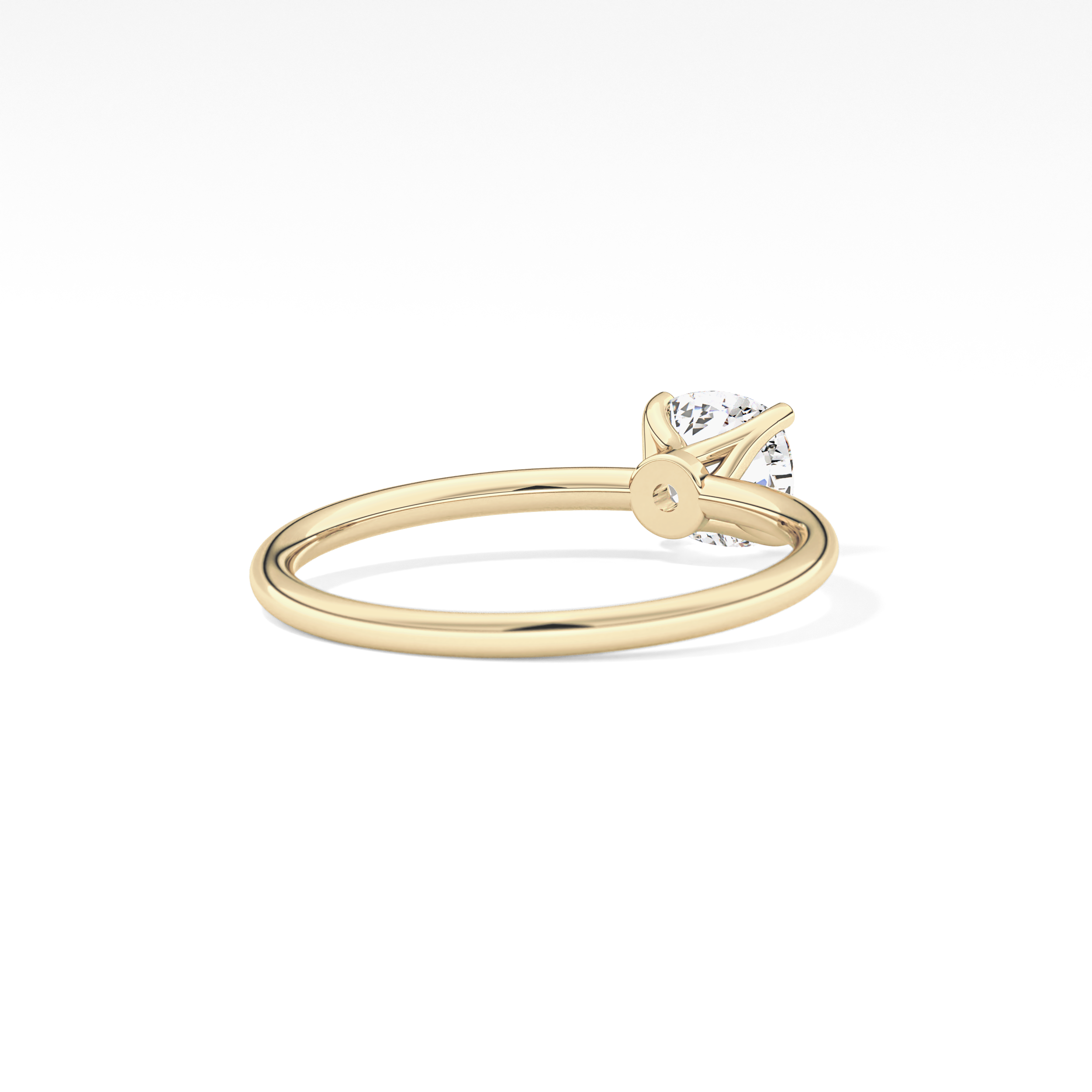 Cushion Solitaire Lab Grown Diamond Engagement Ring
