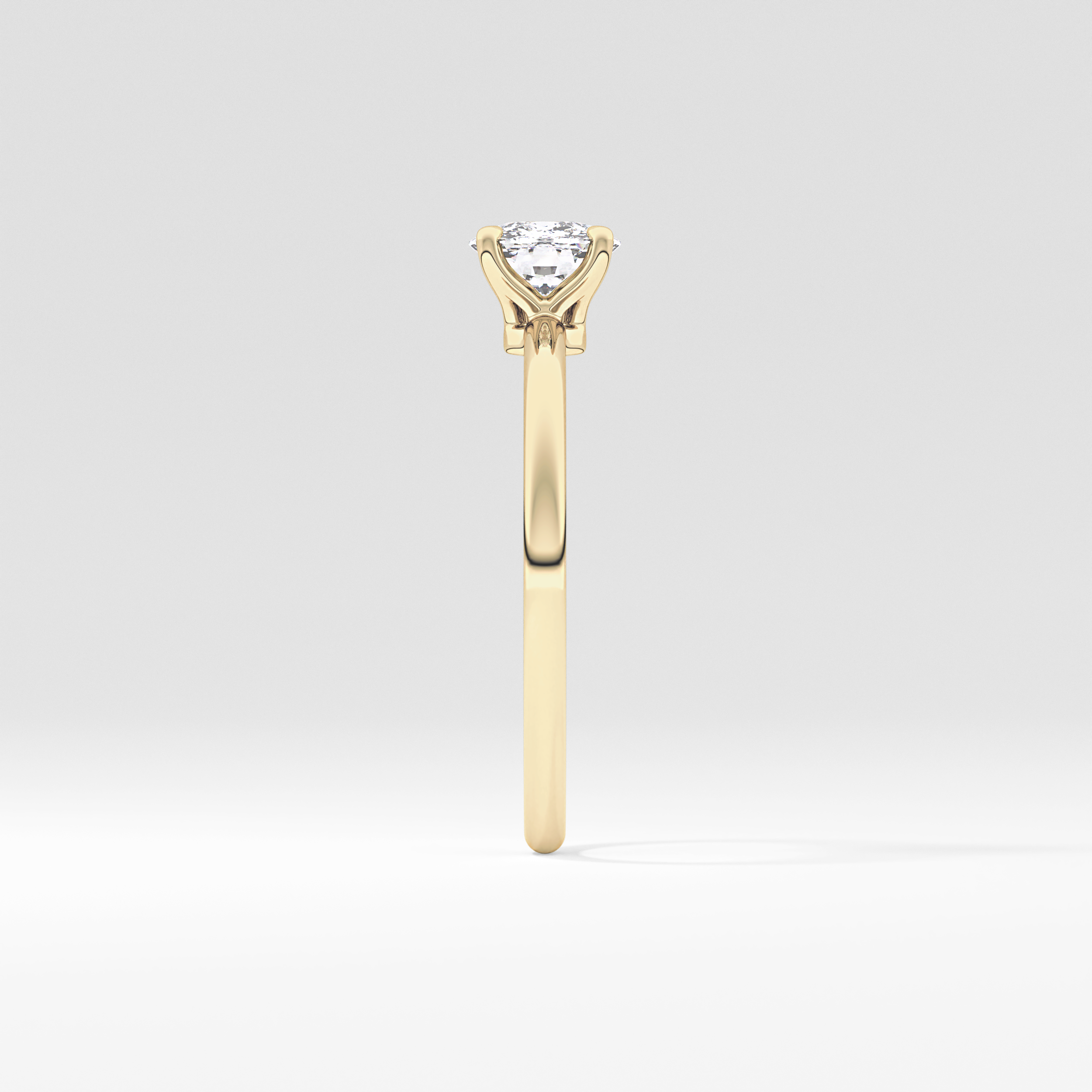Cushion Solitaire Lab Grown Diamond Engagement Ring