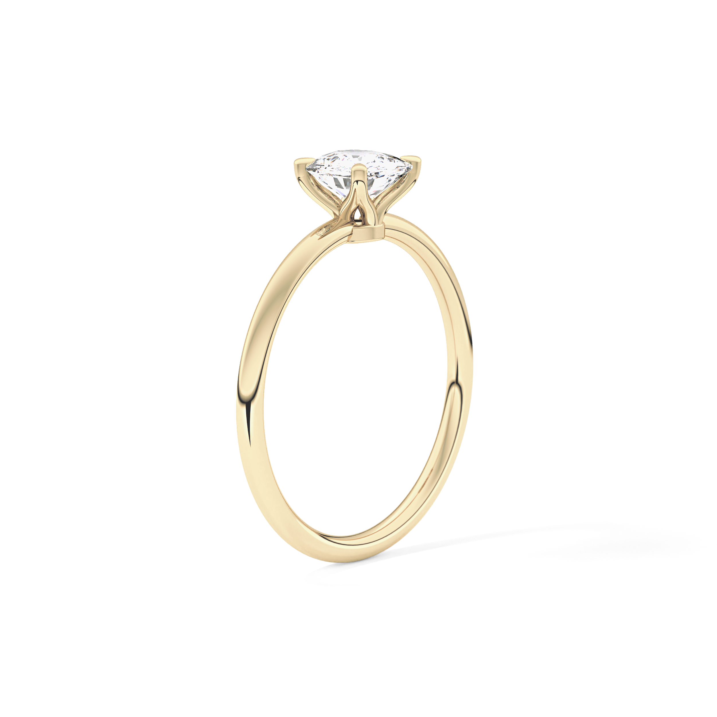 Cushion Solitaire Lab Grown Diamond Engagement Ring