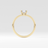 Cushion Solitaire Lab Grown Diamond Engagement Ring