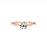 Cushion Solitaire Lab Grown Diamond Engagement Ring