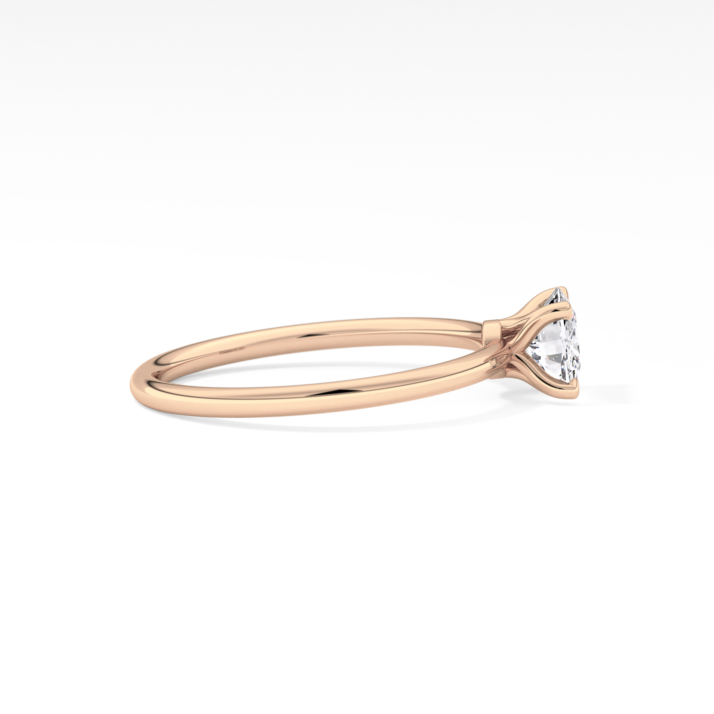 Cushion Solitaire Lab Grown Diamond Engagement Ring