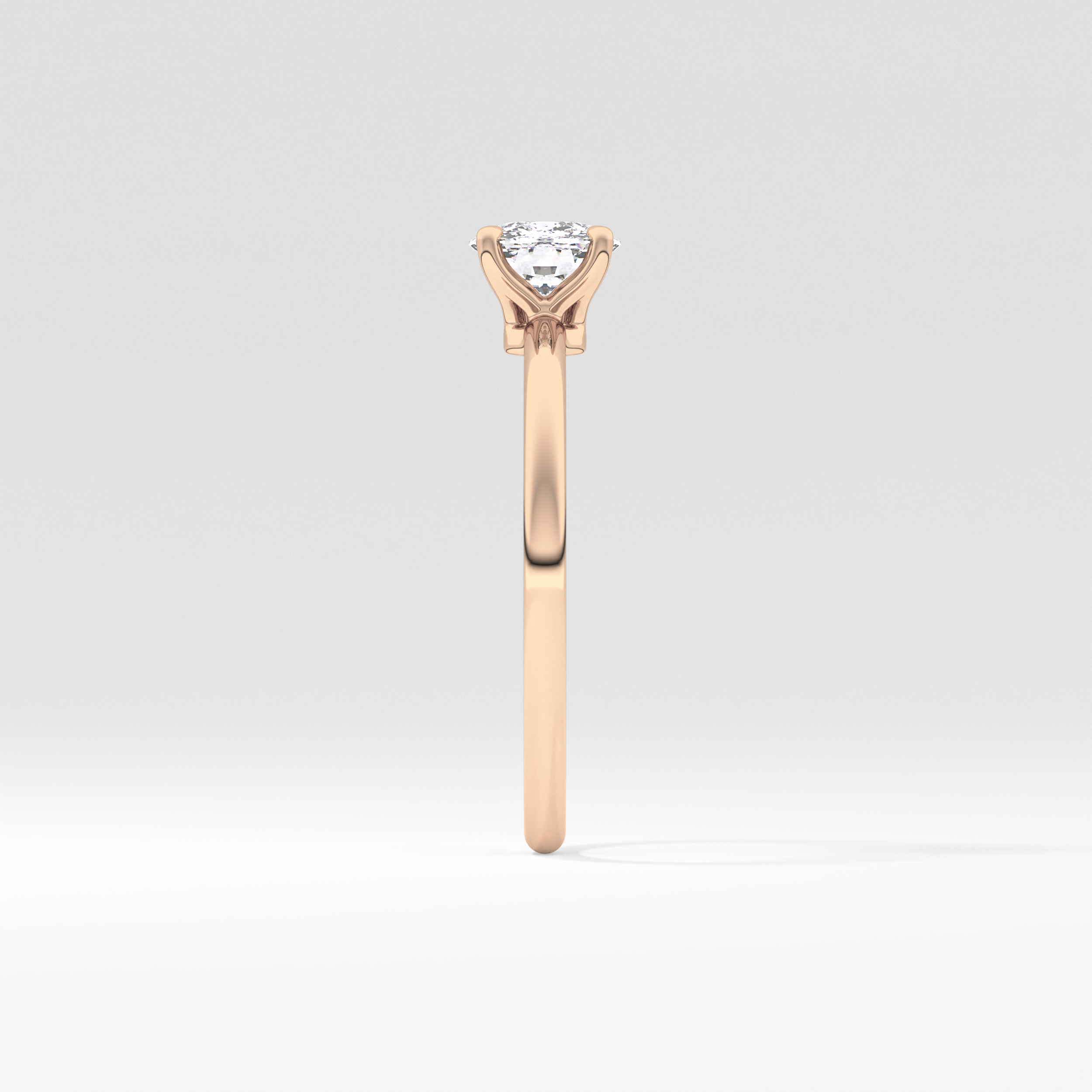 Cushion Solitaire Lab Grown Diamond Engagement Ring