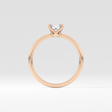 Cushion Solitaire Lab Grown Diamond Engagement Ring