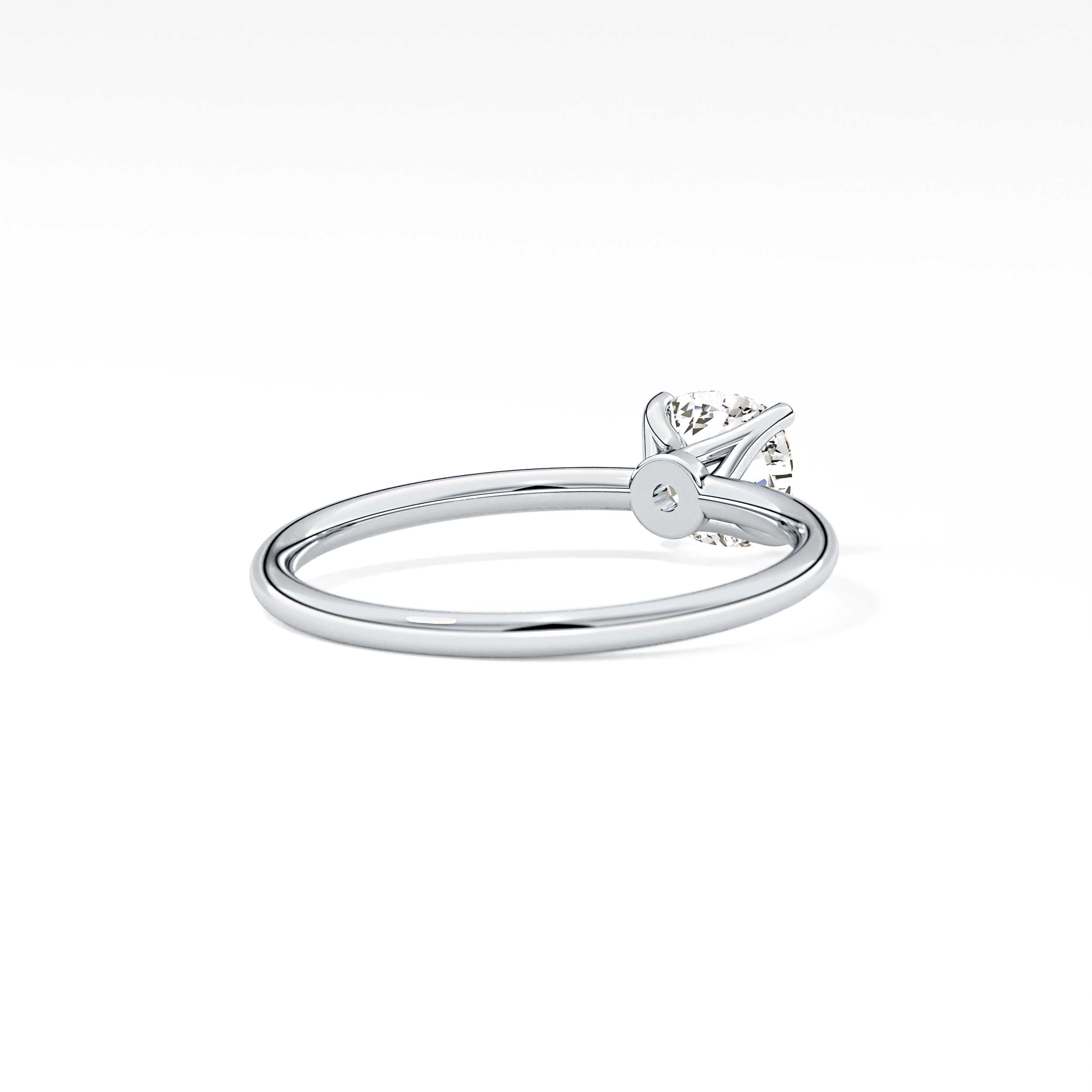 Cushion Solitaire Lab Grown Diamond Engagement Ring