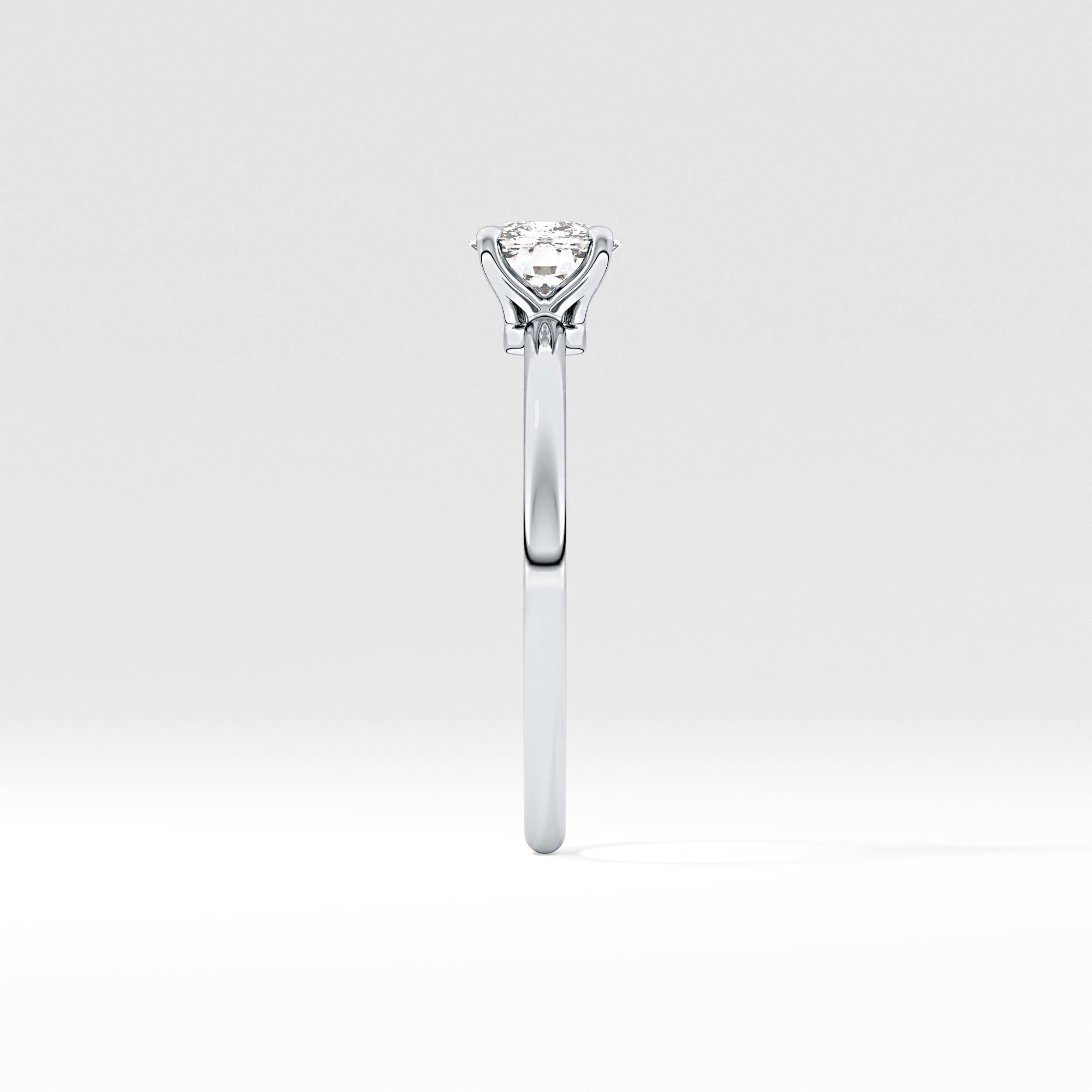 Cushion Solitaire Lab Grown Diamond Engagement Ring
