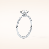 0.87 CT Cushion Shaped Solitaire Moissanite Engagement Ring