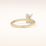 1.21 CT Radiant Shaped Solitaire Moissanite Engagement Ring