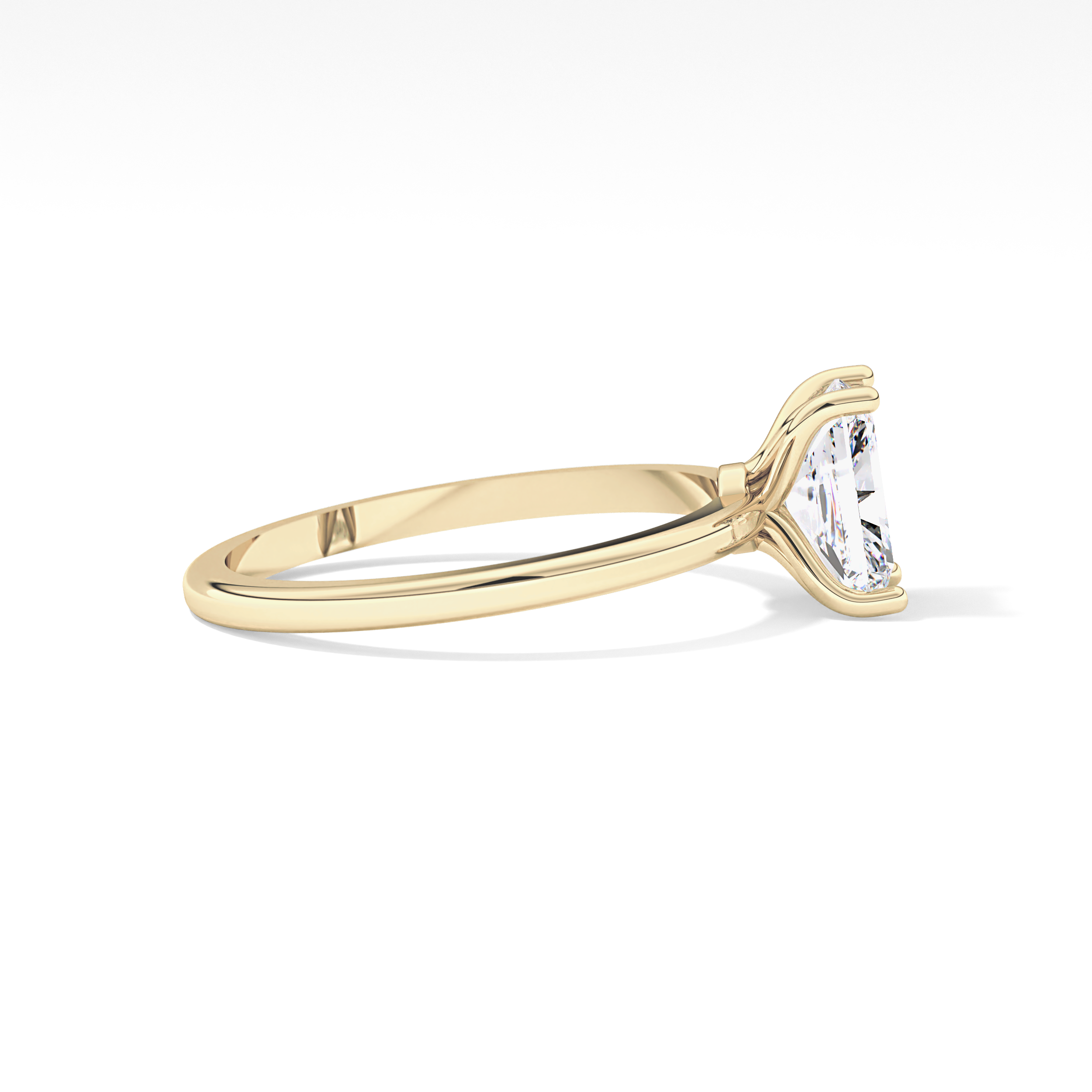 Radiant Solitaire Lab Grown Diamond Engagement Ring
