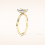 1.21 CT Radiant Shaped Solitaire Moissanite Engagement Ring