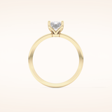 1.21 CT Radiant Shaped Solitaire Moissanite Engagement Ring