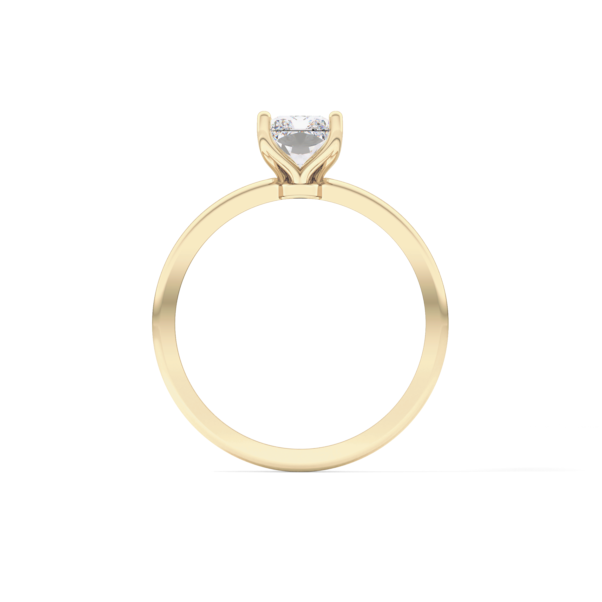 Radiant Solitaire Lab Grown Diamond Engagement Ring
