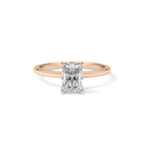 Radiant Solitaire Lab Grown Diamond Engagement Ring
