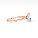 Radiant Solitaire Lab Grown Diamond Engagement Ring