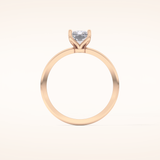 1.21 CT Radiant Shaped Solitaire Moissanite Engagement Ring