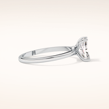 1.21 CT Radiant Shaped Solitaire Moissanite Engagement Ring