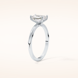 1.21 CT Radiant Shaped Solitaire Moissanite Engagement Ring