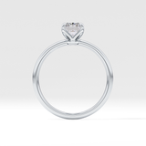 Radiant Solitaire Lab Grown Diamond Engagement Ring