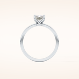 1.21 CT Radiant Shaped Solitaire Moissanite Engagement Ring