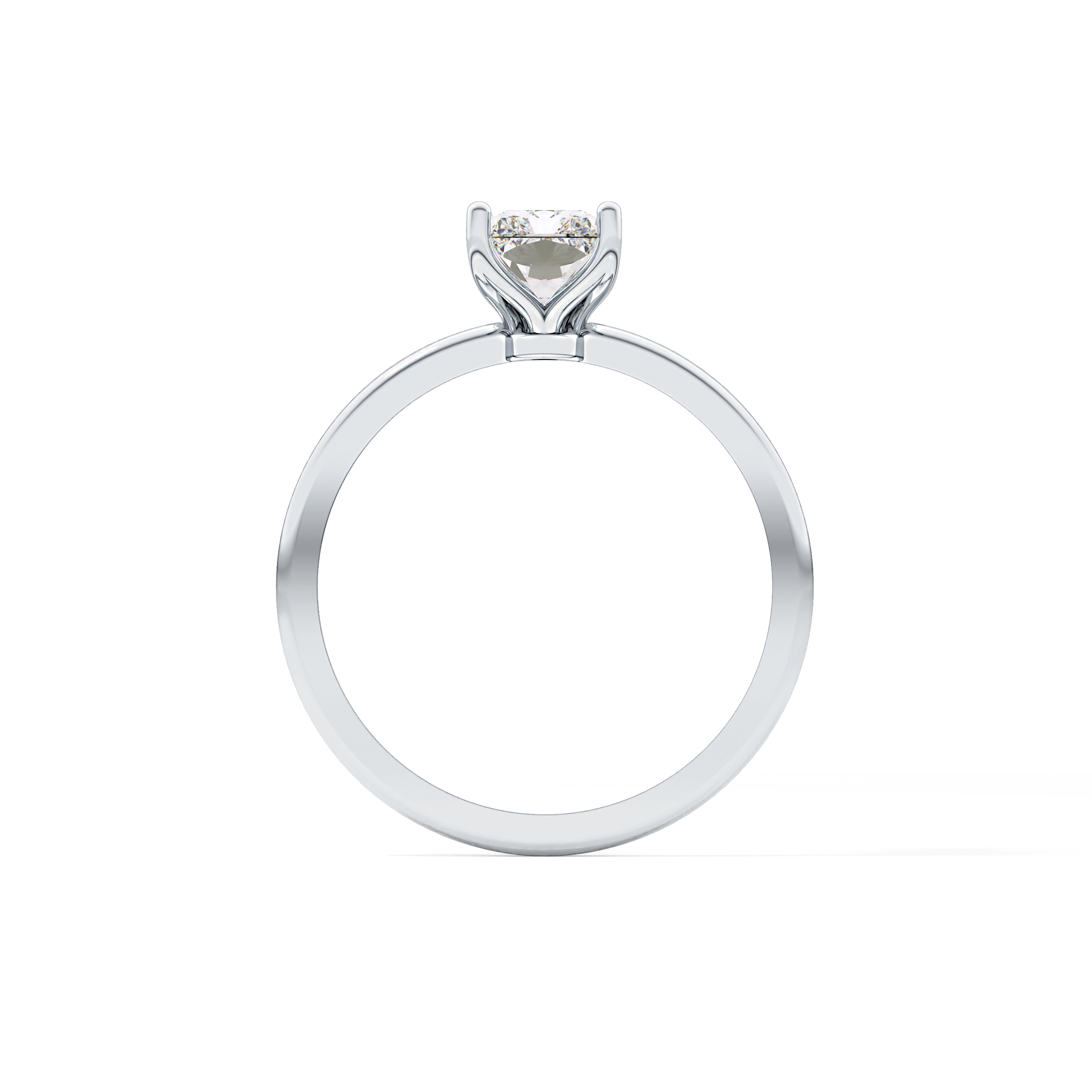 Radiant Solitaire Lab Grown Diamond Engagement Ring