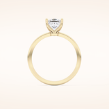 1.04 CT Princess Shaped Solitaire Moissanite Engagement Ring