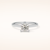 1.04 CT Princess Shaped Solitaire Moissanite Engagement Ring