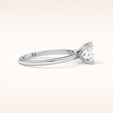 1.04 CT Princess Shaped Solitaire Moissanite Engagement Ring