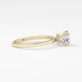 Round Hidden Halo Lab Grown Diamond Engagement Ring