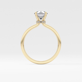 Round Hidden Halo Lab Grown Diamond Engagement Ring