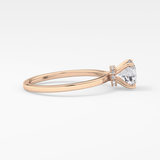 Round Hidden Halo Lab Grown Diamond Engagement Ring