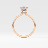 Round Hidden Halo Lab Grown Diamond Engagement Ring
