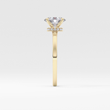 Oval Hidden Halo Lab Grown Diamond Engagement Ring