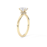 Oval Hidden Halo Lab Grown Diamond Engagement Ring
