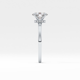 Oval Hidden Halo Lab Grown Diamond Engagement Ring