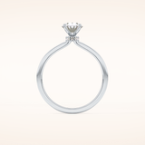 0.94 CT Oval Shaped Hidden Halo Moissanite Engagement Ring