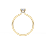 Cushion Hidden Halo Lab Grown Diamond Engagement Ring