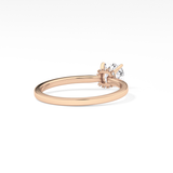 Cushion Hidden Halo Lab Grown Diamond Engagement Ring