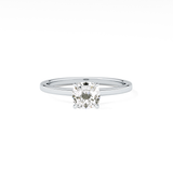 Cushion Hidden Halo Lab Grown Diamond Engagement Ring